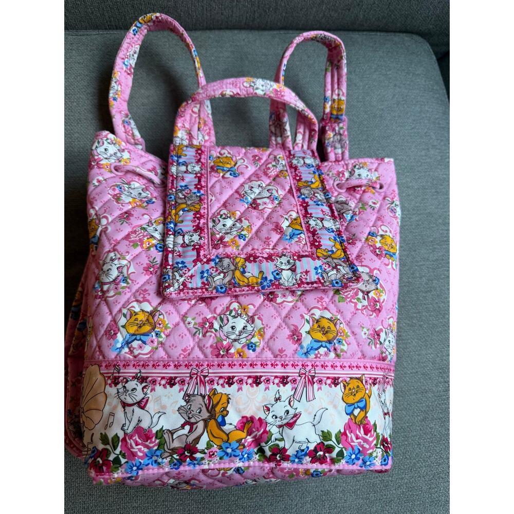 Vera Bradley x Disney The Aristocats the Original Drawstring Backpack - Picture 3 of 14